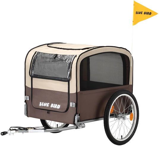 Blue bird hundeanhänger dog trailer 20 brown beige
