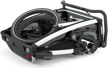 Thule fiets-kinderkar chariot lite dubbel . child trailer chariot lite 2 aga.green