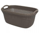 Curver knit wasmand 40 liter bruin 60x39x27