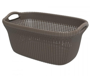 Curver knit wasmand 40 liter bruin 60x39x27