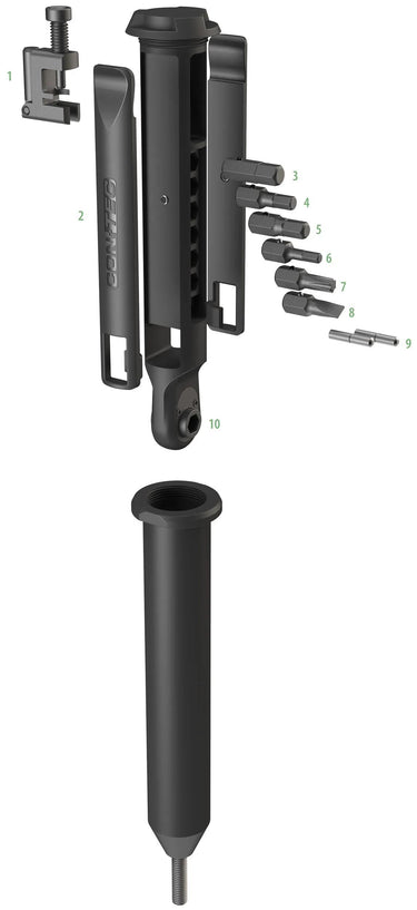 Contec multifunktionswerkzeug treasure fork ct multitool treasure fork 10 functions