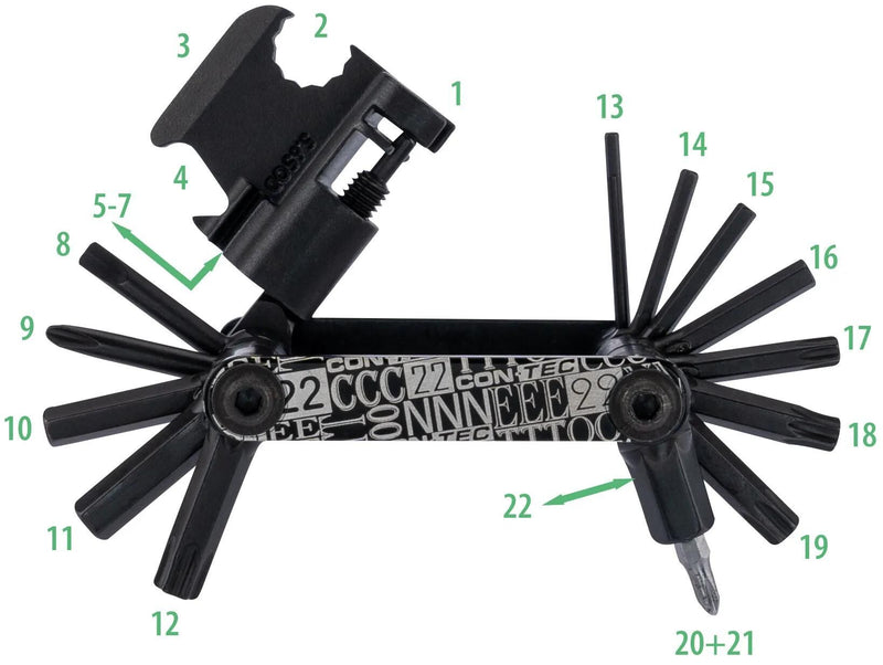 Load image into Gallery viewer, Contec multifunktionswerkzeug pocket gadget - f22 stealth ct multifunction f22 22 functions
