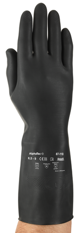 Ansell producten handschoen alphatec 87 118 natuurrubber mt m 7