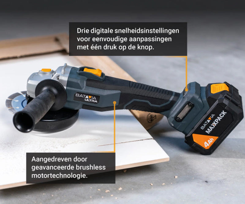 Chargez l'image dans la visionneuse de la galerie, Batavia producten maxxpack 18v accu haakseslijper 125mm brushles body
