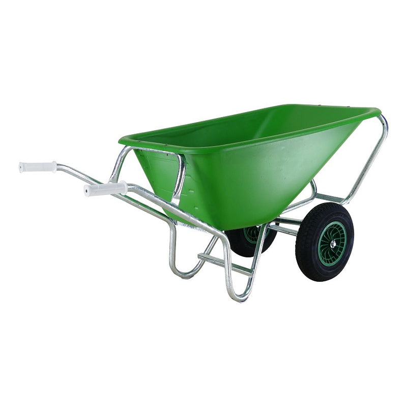 Laden Sie das Bild in Galerie -Viewer, Fort producten kruiwagen f s 165l groen hdpe bak verz onderstel 2 wiel
