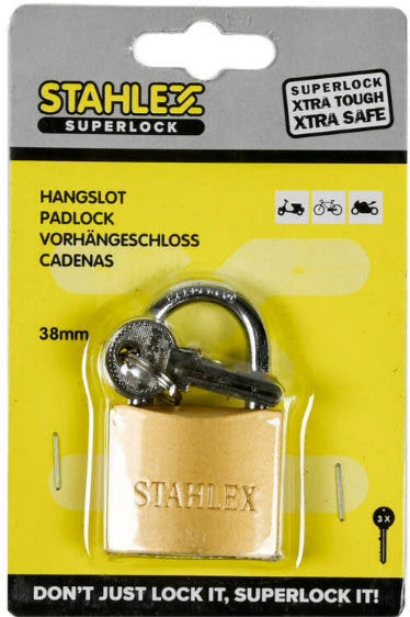 Chargez l'image dans la visionneuse de la galerie, Producten hangslot superlock 38mm plus3sleutels

