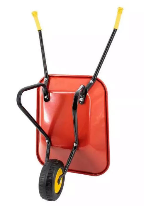 Load image into Gallery viewer, Mm producten kinderkruiwagen metalen bak rood
