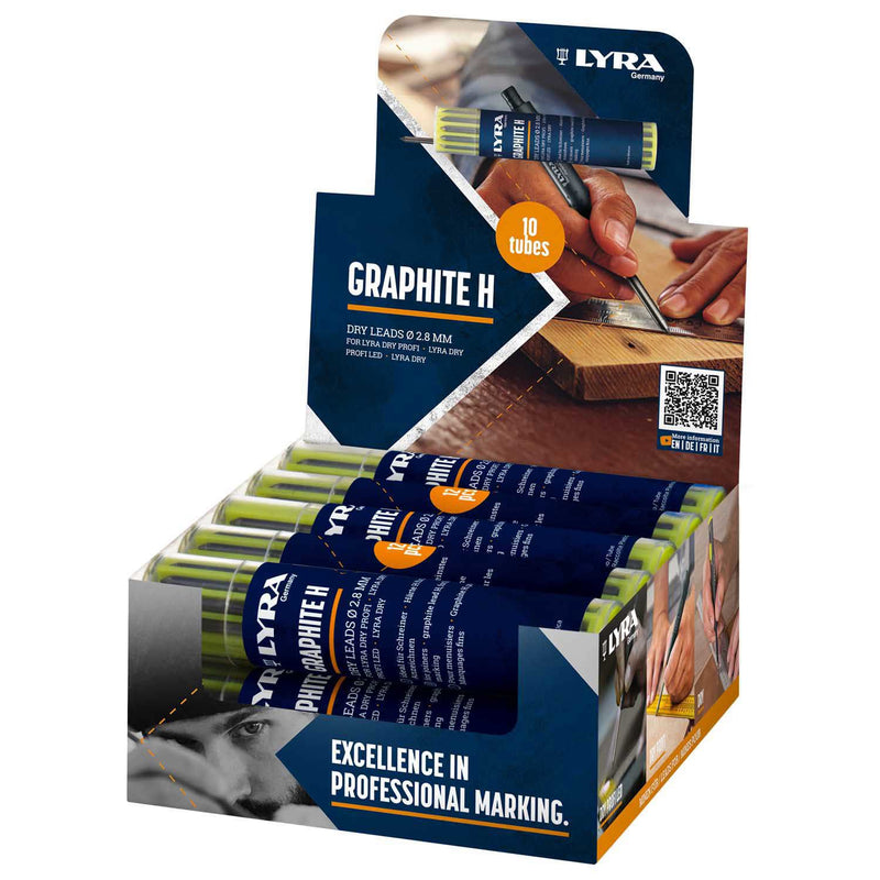 Load image into Gallery viewer, Lyra producten dry profi markeerpotlood navulling 12 stuks 28mm
