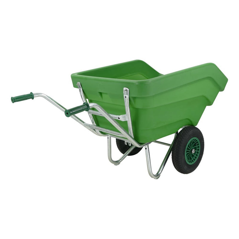 Laden Sie das Bild in Galerie -Viewer, Fort producten kiep kruiwagen f s 300l groen 2 luchtwiel
