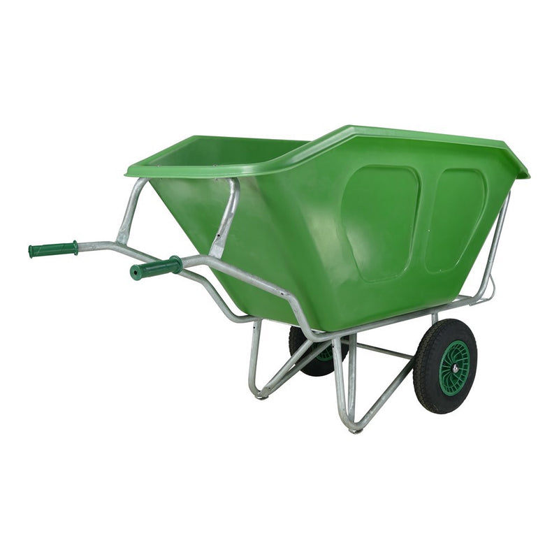 Laden Sie das Bild in Galerie -Viewer, Fort producten kruiwagen f s 500l groen verz onderstel 2 luchtwiel
