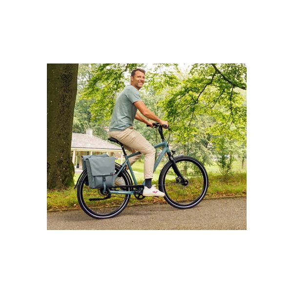 Afbeelding laden in galerijviewer, Newlooxs tas new looxs tulum double grijs groen | 32l

