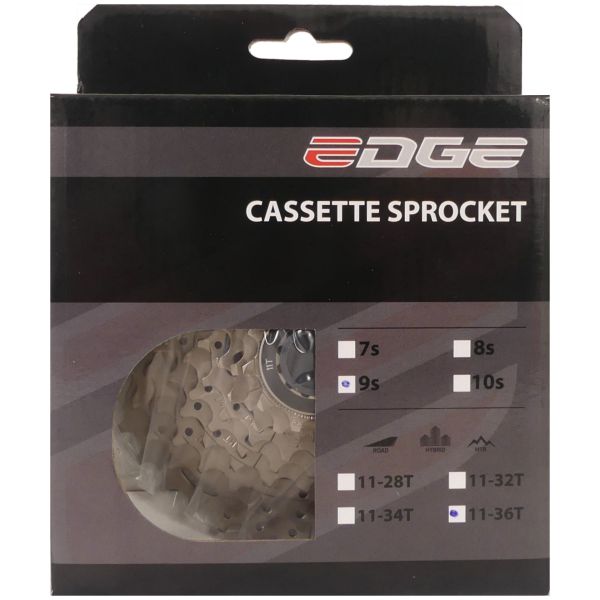 Load image into Gallery viewer, Edge cassette 9 speed cs-m5009 11-36t - zilver
