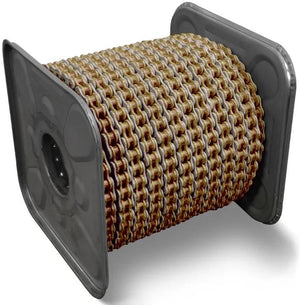 Rk chains 428 hsb 2400 c gold grey open spindle