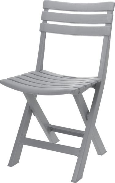 Pro garden klapstoel komodo kunststof 41x40xh77cm lichtgrijs