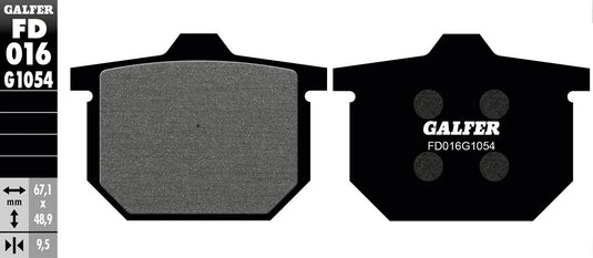Galfer remblokken fd016 brake pad fd016 g1054 organic