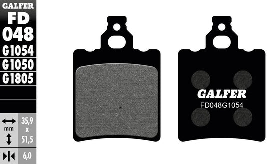 Galfer remblokken fd048 brake pad fd048 g1054 organic