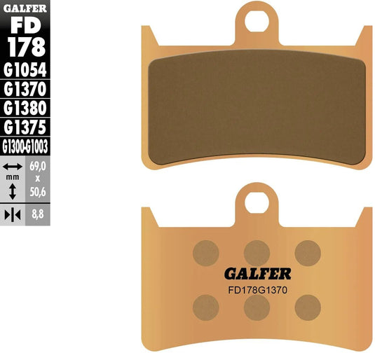 Galfer bremsbelag fd178 brake pads sinter fd178 g1370