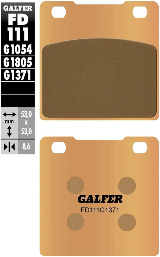 Galfer bremsbelag fd111 brake pad fd111 g1371 sintered metal