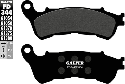 Galfer bremsbelag fd344 brake pad fd344 g1054 organic standard