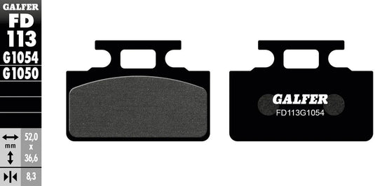 Galfer bremsbelag fd113 brake pad fd113 g1054 organic