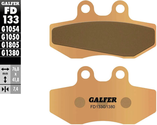 Galfer bremsbelag fd133 brake pad fd133 g1380 sintered metal