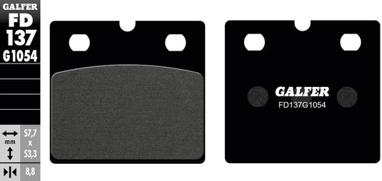 Galfer bremsbelag fd137 brake pad fd137 g1054 organic