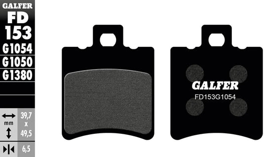 Galfer bremsbelag fd153 brake pad fd153 g1054 organic