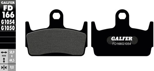 Galfer bremsbelag fd166 brake pad fd166 g1054 organic