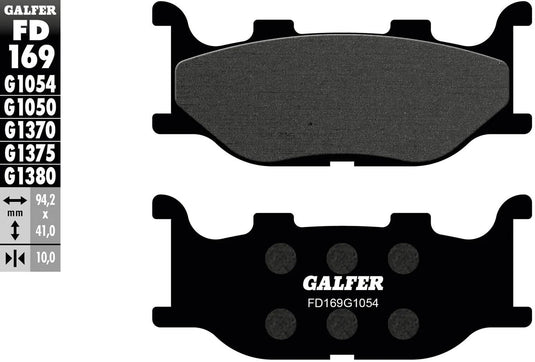 Galfer bremsbelag fd169 brake pad fd169 g1054 organic