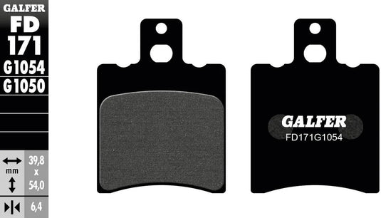 Galfer bremsbelag fd171 brake pad fd171 g1054 organic