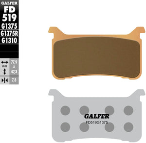 Galfer remblokken fd519 sintered brake pad fd519 g1375