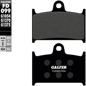 Galfer remblokken fd099 brake pad fd099 g1054 organic