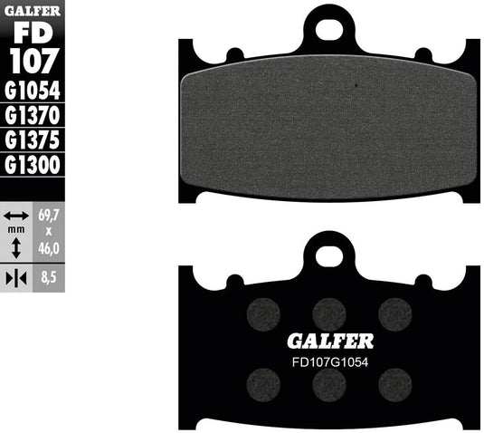 Galfer bremsbelag fd107 brake pad fd107 g1054 organic