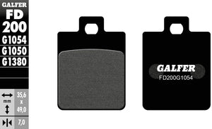 Galfer remblokken fd200 brake pad fd200 g1054 organic standard