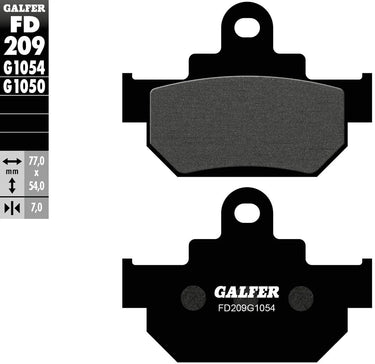 Galfer remblokken fd209 brake pad fd209 g1054 organic standrd