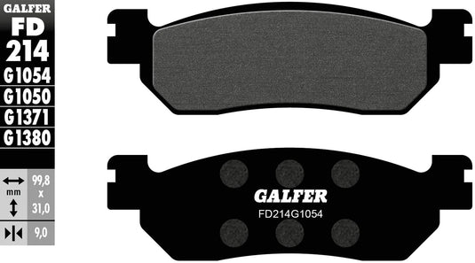 Galfer bremsbelag fd214 brake pad fd214 g1054 organic standard