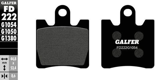 Galfer bremsbelag fd222 brake pad fd222 g1054 organic standard