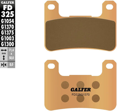 Galfer remblokken fd325 sintered brake pad fd325 g1370