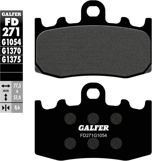Galfer bremsbelag fd271 brake pad fd271 g1054 organic street