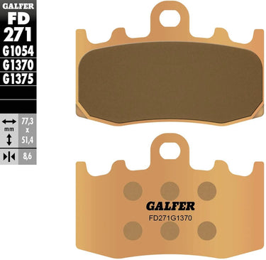 Galfer remblokken fd271 brake pad fd271 g1370 sint. metal street
