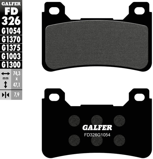 Galfer bremsbelag fd326 brake pad fd326 g1054 organic street