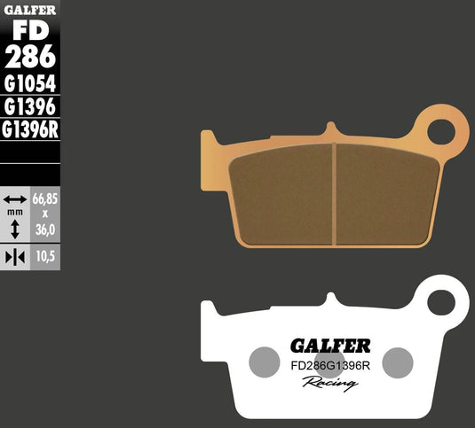 Galfer bremsbelag fd286 brake pad fd286 g1396r sint.met.rac.offr.