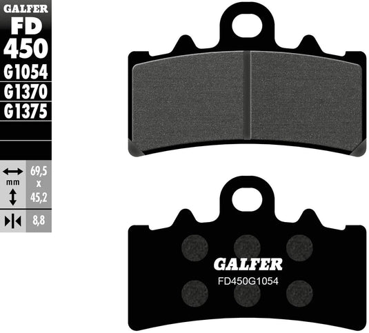 Galfer bremsbelag fd450 brake pad fd450 g1054 organic standard