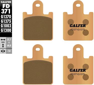 Galfer remblokken fd371 sintered brake pad fd371 g1370
