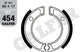 Galfer remsegmenten mf454 brake shoe mf454 g2165 organic