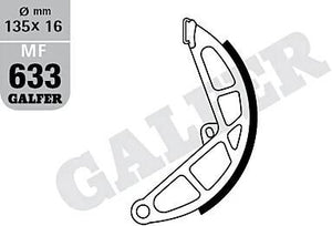 Galfer remsegmenten mf633 brake shoe mf633 g2165 organic