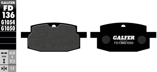 Galfer bremsbelag fd136 brake pad fd136 g1050