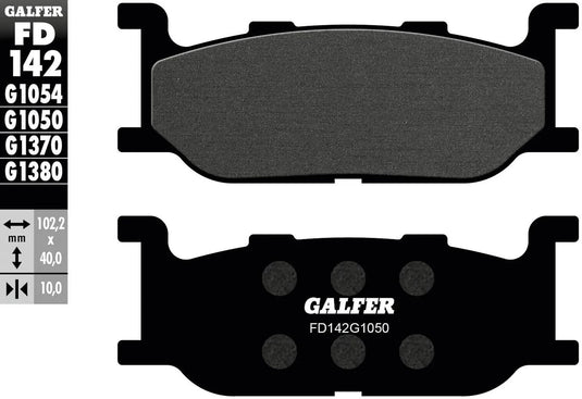 Galfer bremsbelag fd142 brake pad fd142 g1050 organic