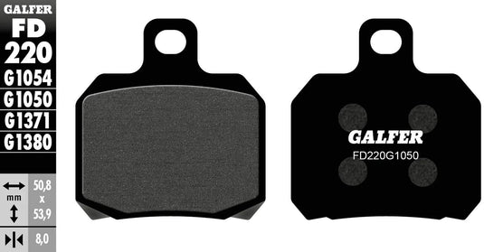 Galfer bremsbelag fd220 brake pad fd220 g1050 organic scooter