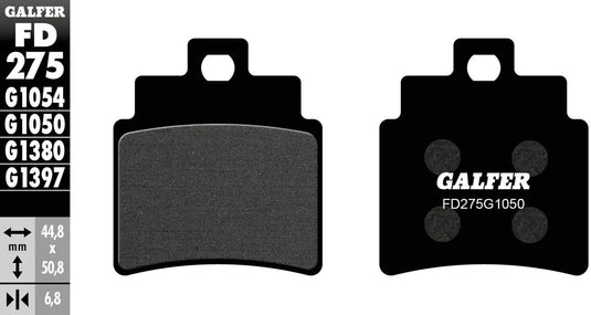 Galfer bremsbelag fd275 brake pad fd275 g1050 organic scooter